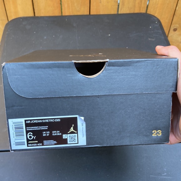 Jordan 13 Brave Blue (GS) size 6Y - Picture 9 of 10